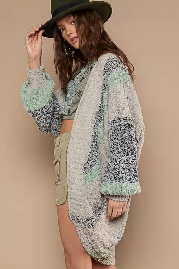 Boho Berber Fleece Cardigan
