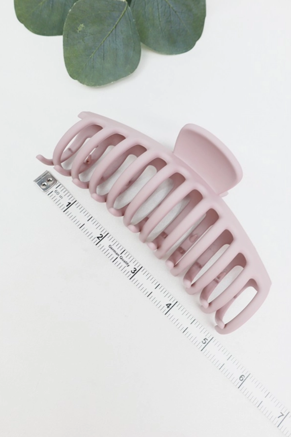 Matte Large Round Comb Hair Claw