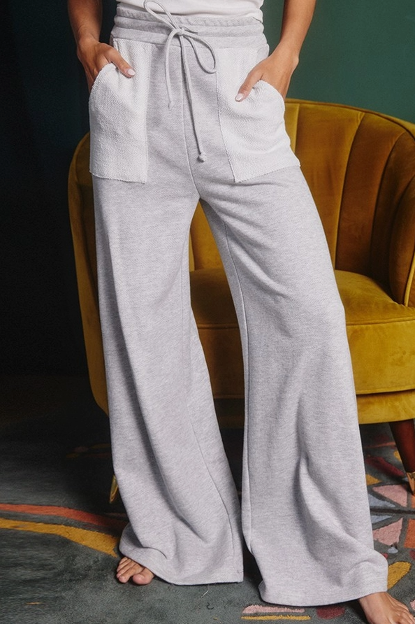 Wondering Wide Leg French Terry Pants