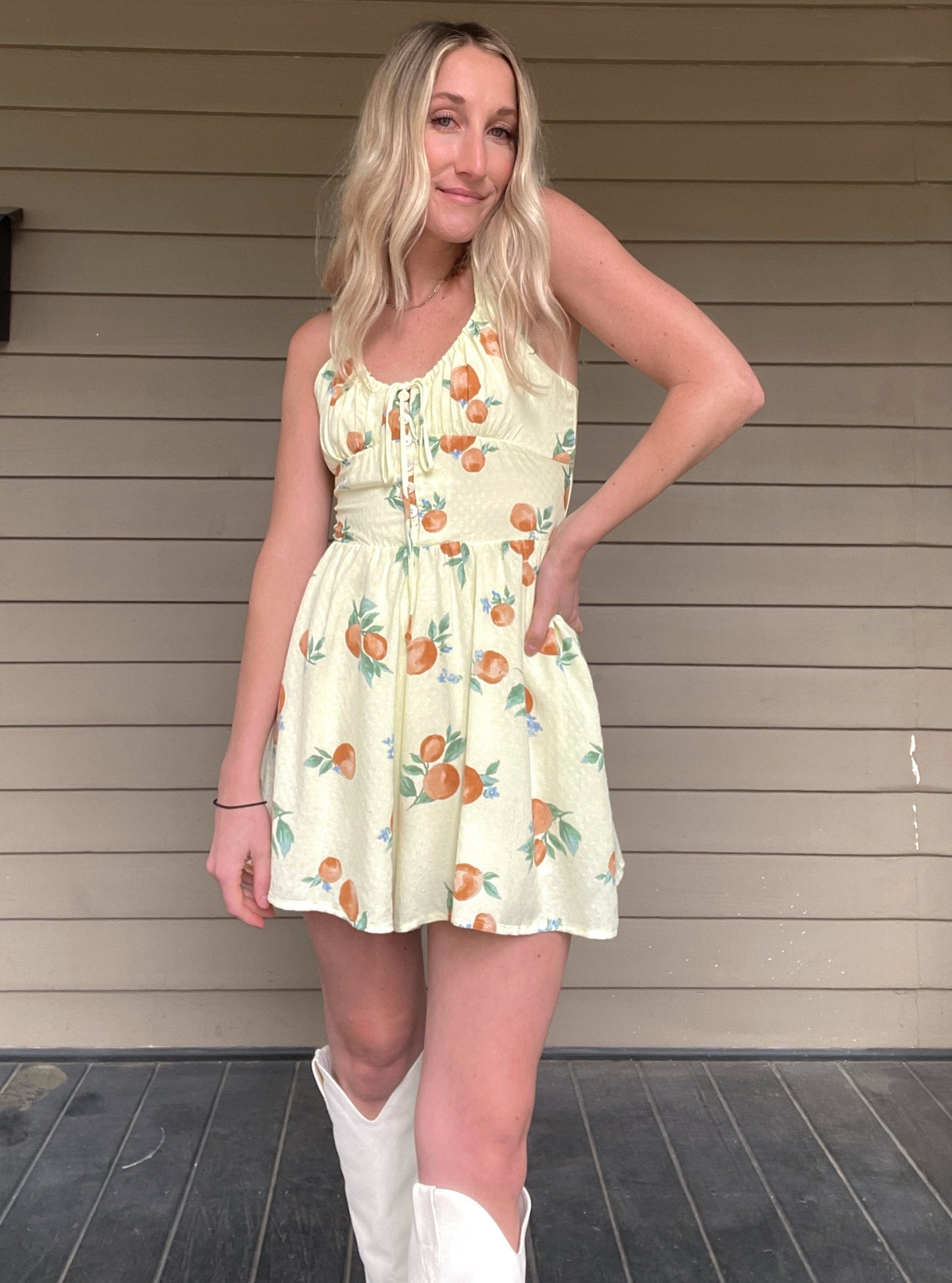 Mimosa Moment Romper - Lemon Wide leg romper with fitted bust detail Collared neck line Pockets 100% Rayon Color: Lemon This bright and vibrant Mimosa Moment Romper is perfect for summer days. Crafted from breathable light fabric, it is sure to keep you cool and comfortable all day long. The bold yellow hue adds a cheerful note to any wardrobe.