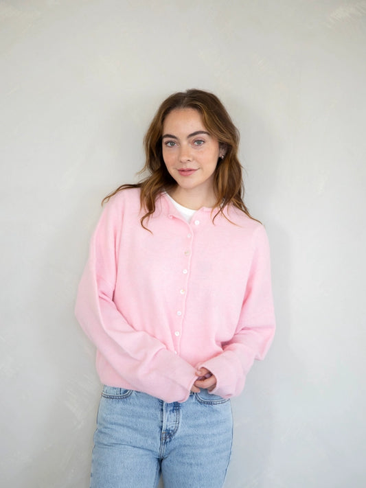Nola Cardigan - Baby Pink