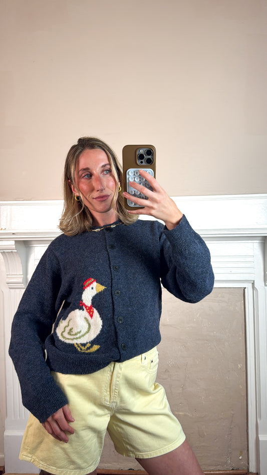 Grandpa Goose Cardigan