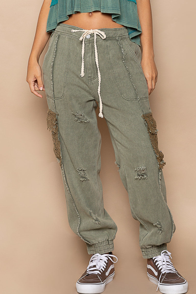 Cassidy Crochet Jogger Pants