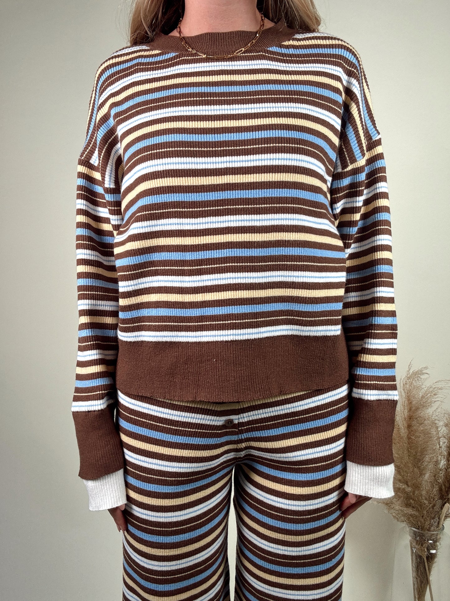 Cocoa Collar Sweater Set - MID NOVEMBER
