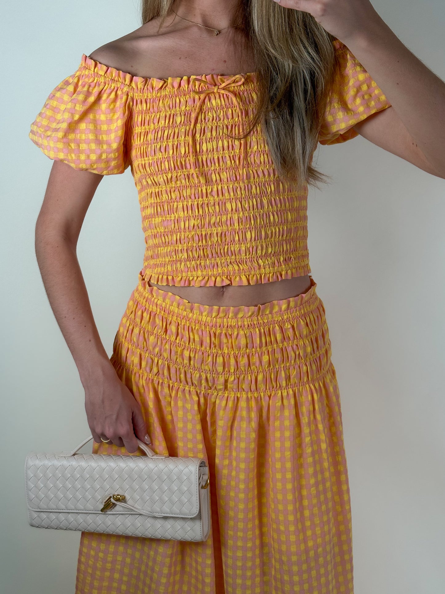 Pink Lemonade Top and Skirt Set