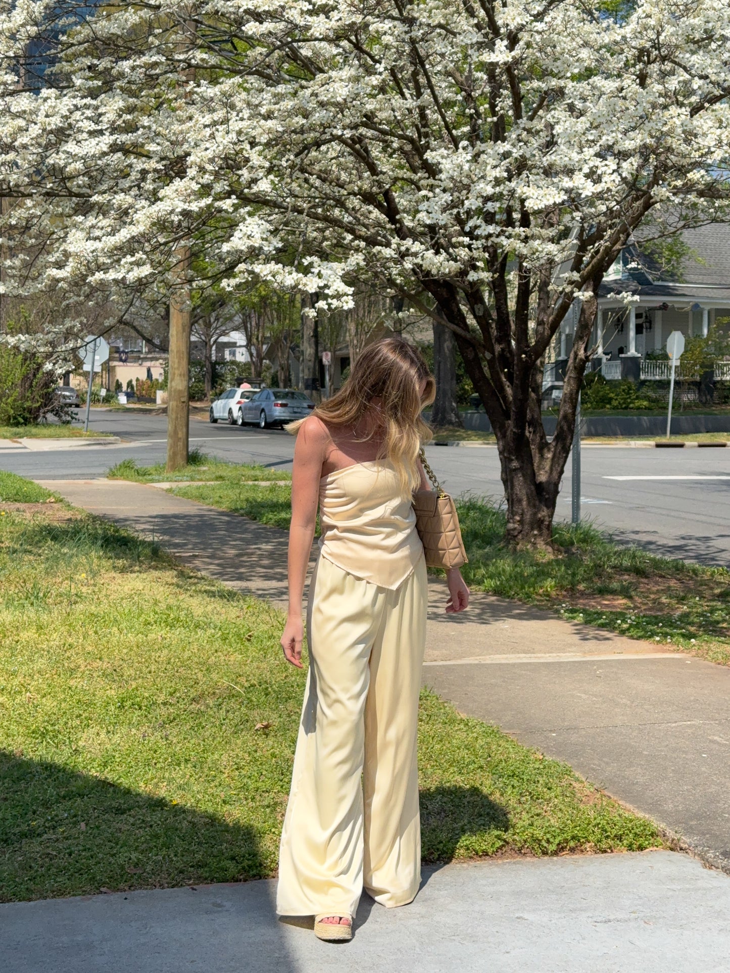 Vanessa Strapless Top and Pants Set