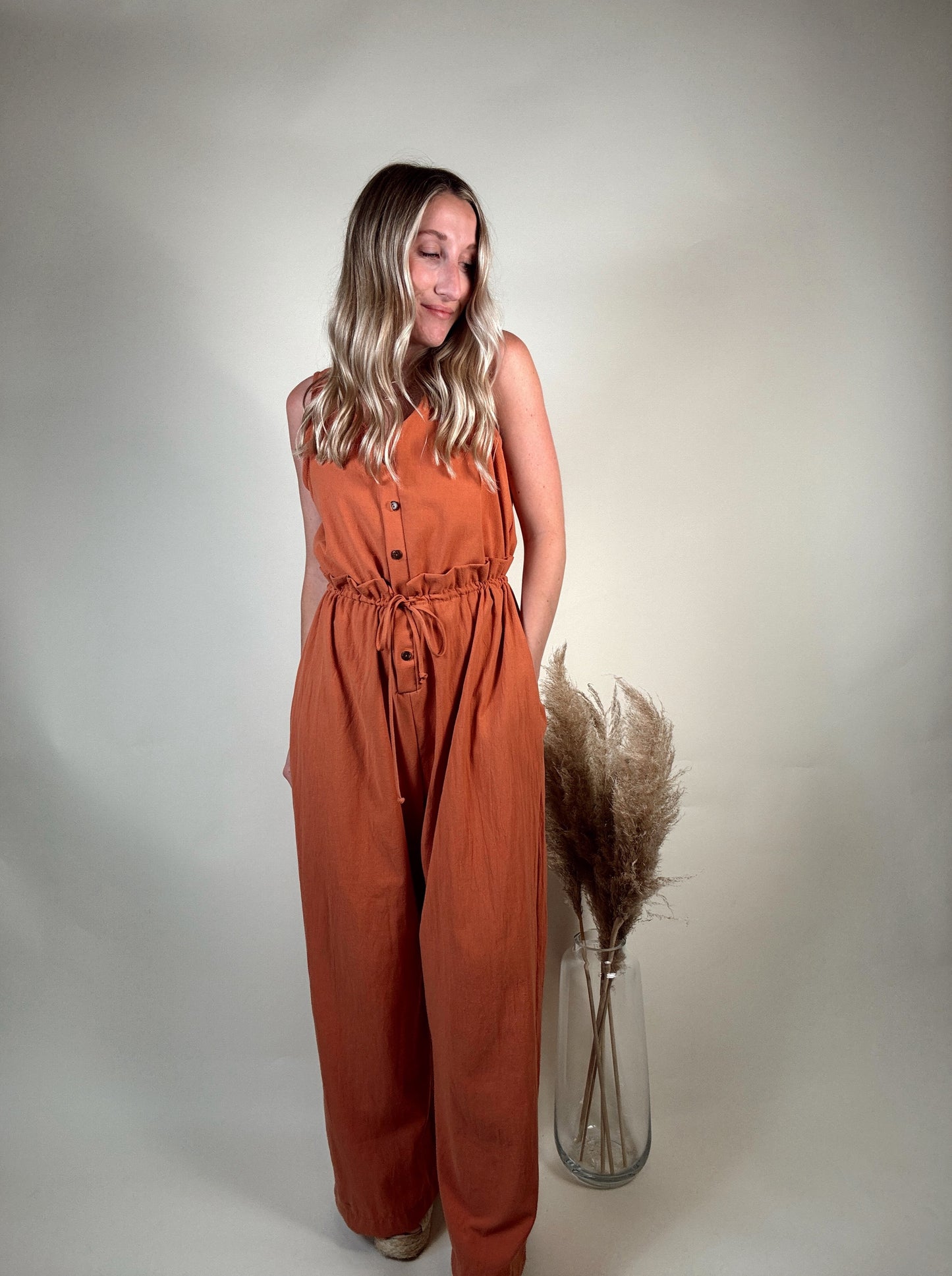 Rachel Rust Jumpsuit