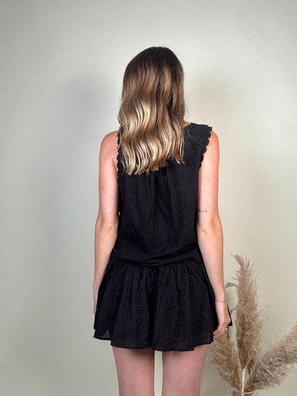 Ellie Eyelet Top and Skort Set
