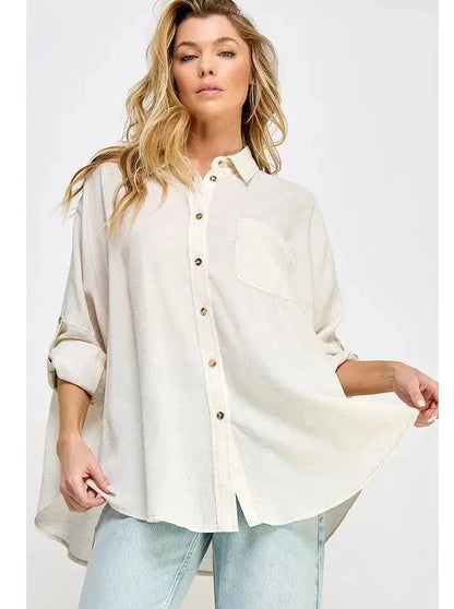 Lyocell Button Down Shirt