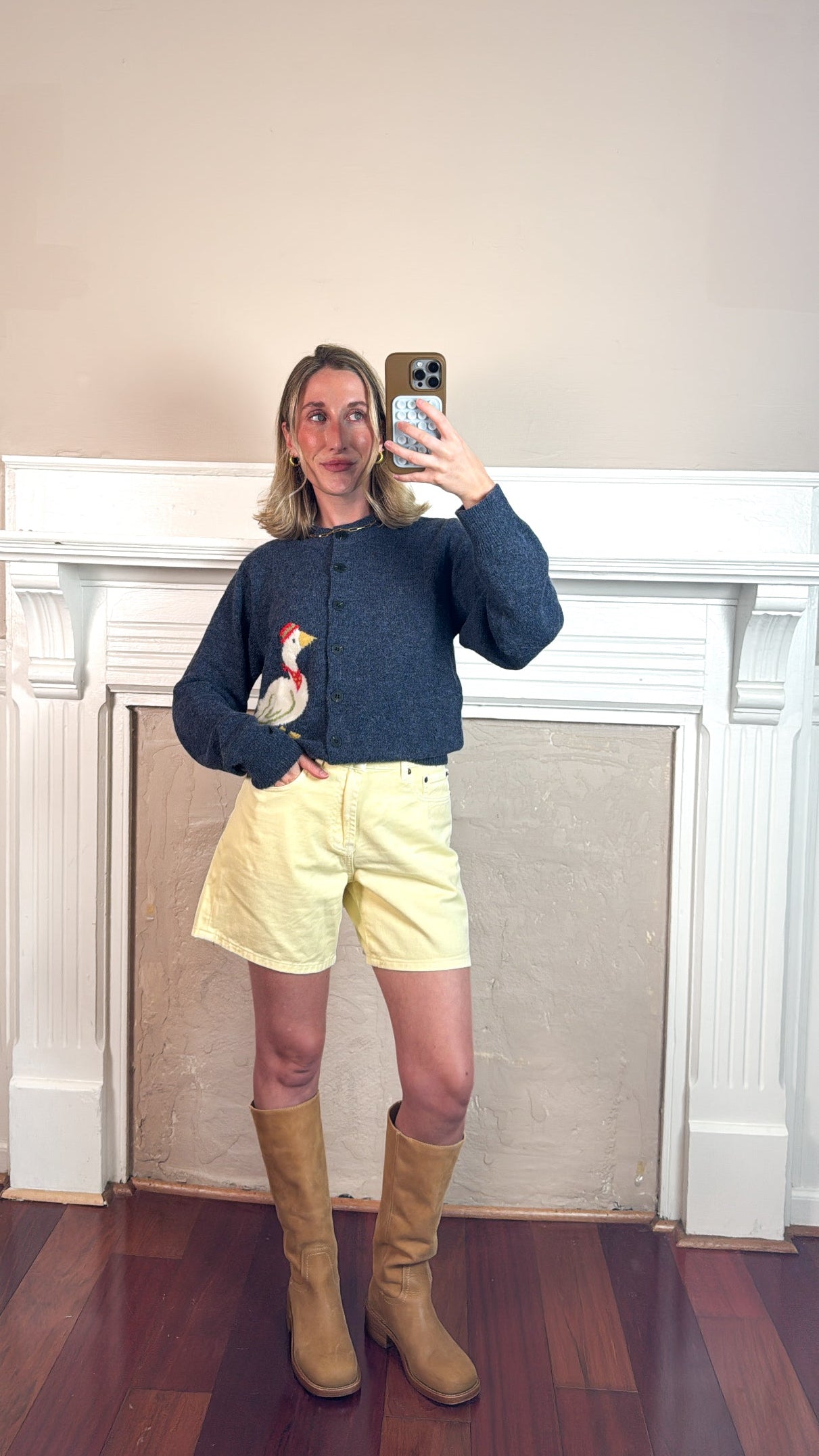 Grandpa Goose Cardigan