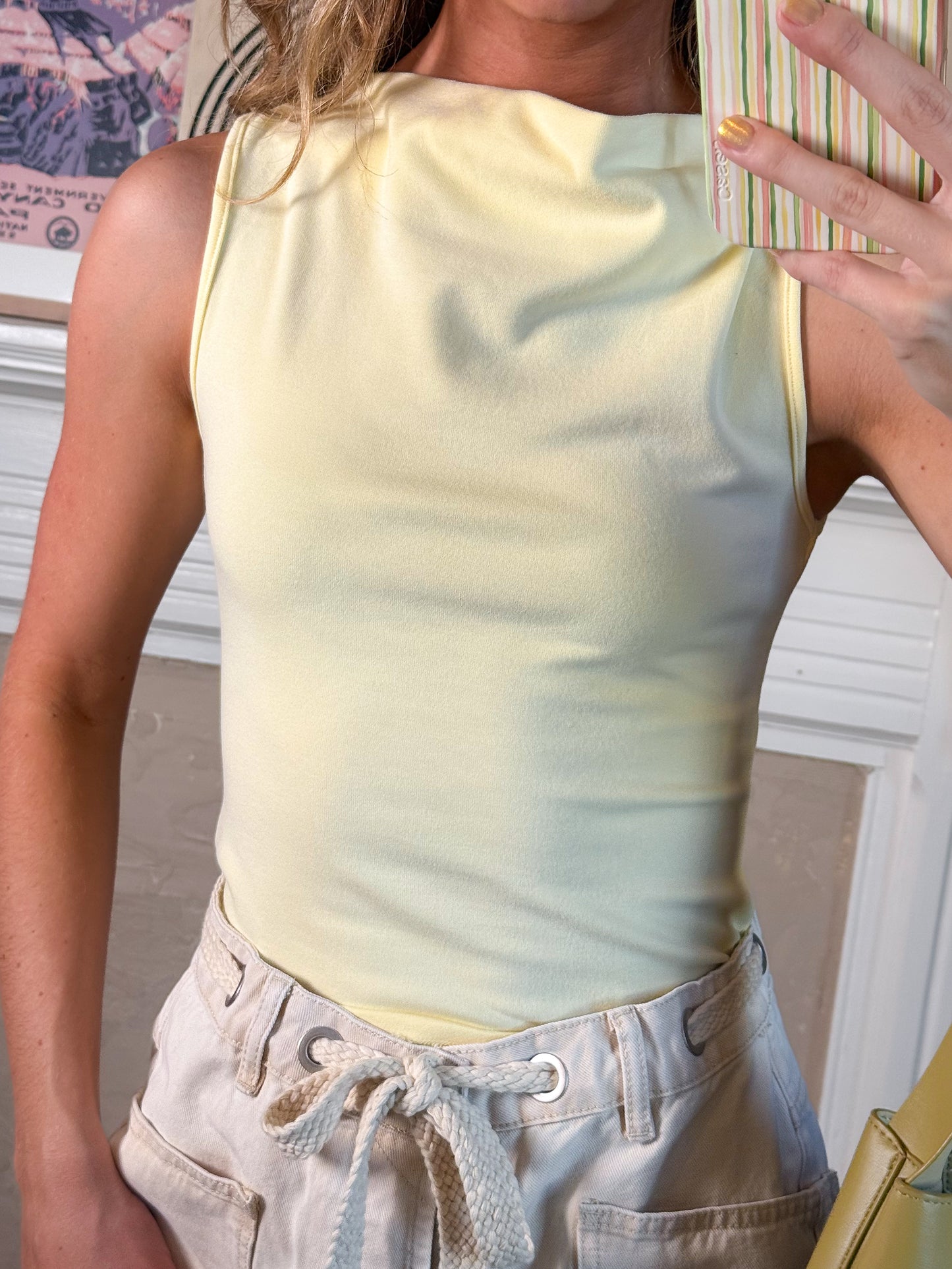 The Suzy Top | Cowl Neck Knit Tank Top
