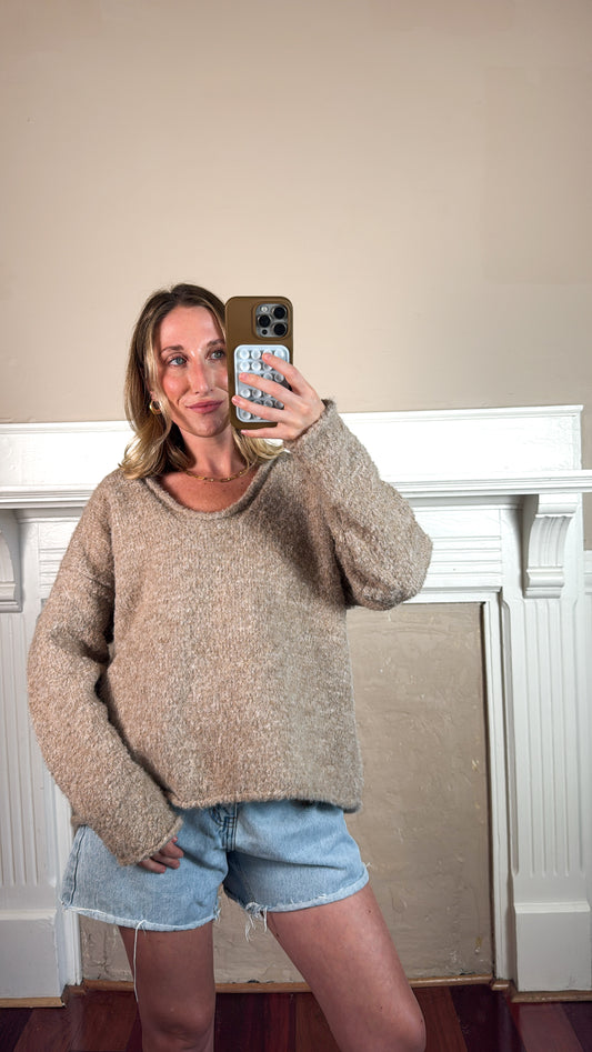Danielle V-Neck Soft Pullover