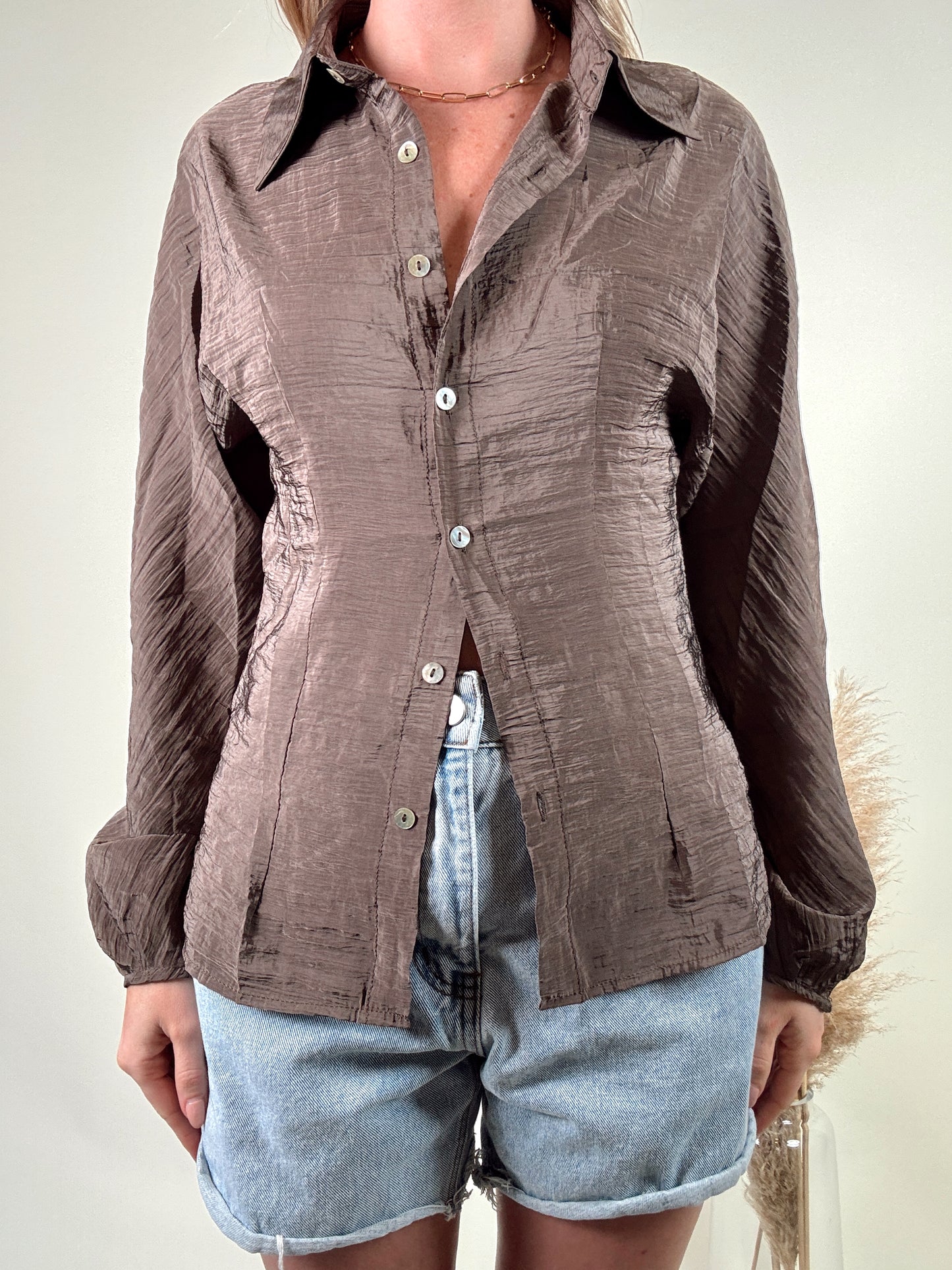 Christina Crinkled Blouse