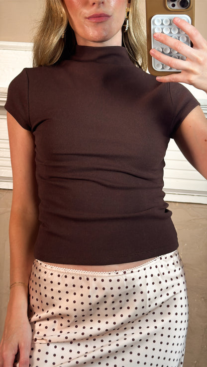 Anora Neck Knit Top
