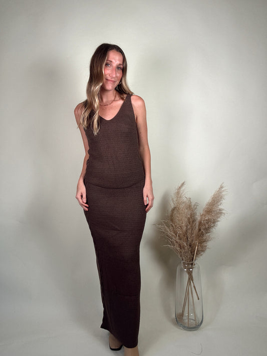 Shawna Knit Skirt and Tank Set