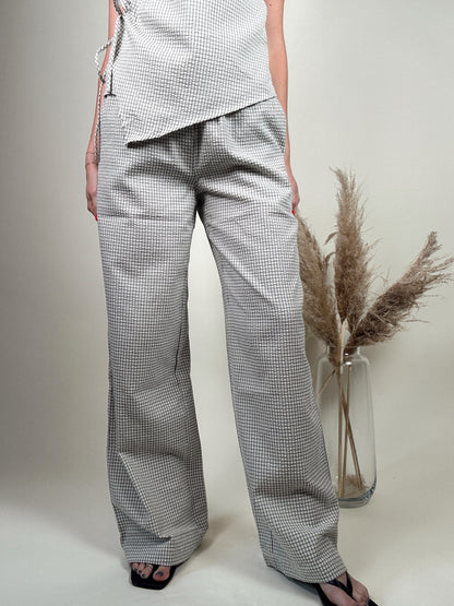 Halter Wrap Top and Wide Leg Pant Sets