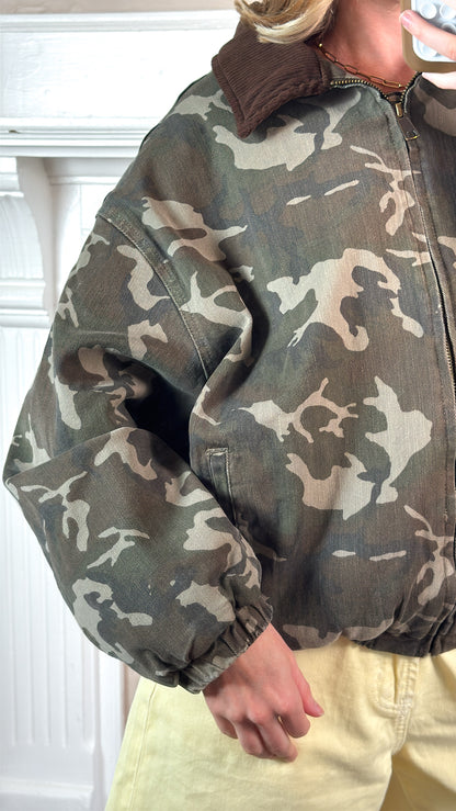 Camouflage Bomber Jacket