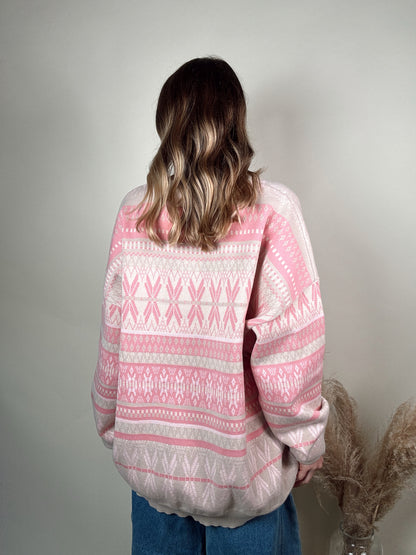 Aspen Ski Sweater - Pink