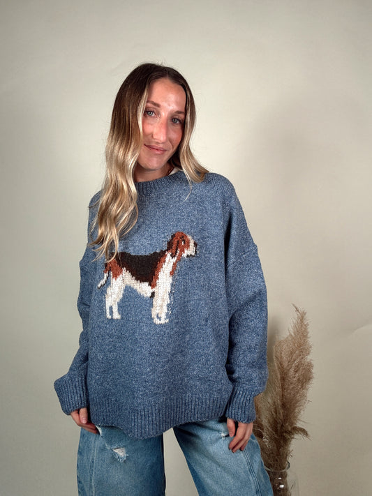 Rufus Hound Sweater - Blue
