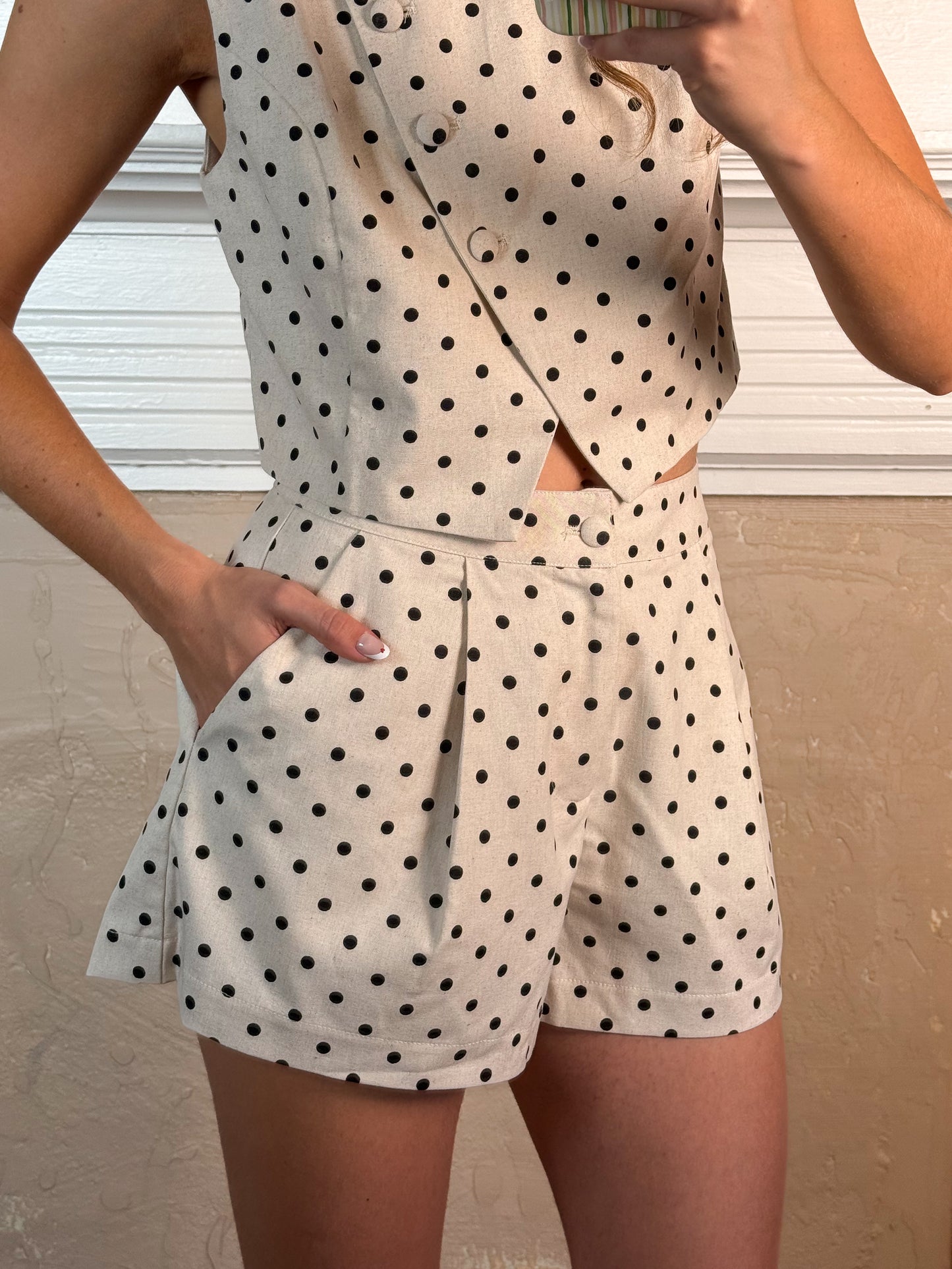 Penny Polka Dot Top and Shorts Set