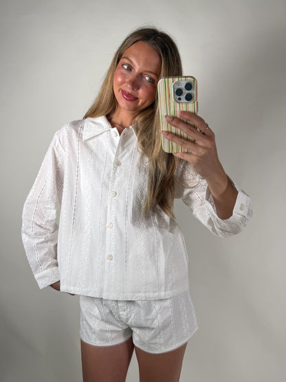 Broderie Mini Shorts