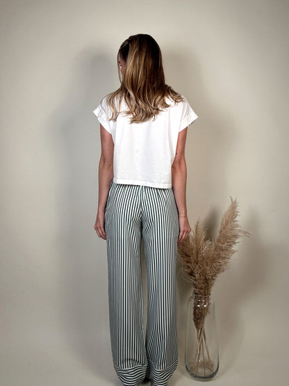 Ivy Striped Wide Leg Pants