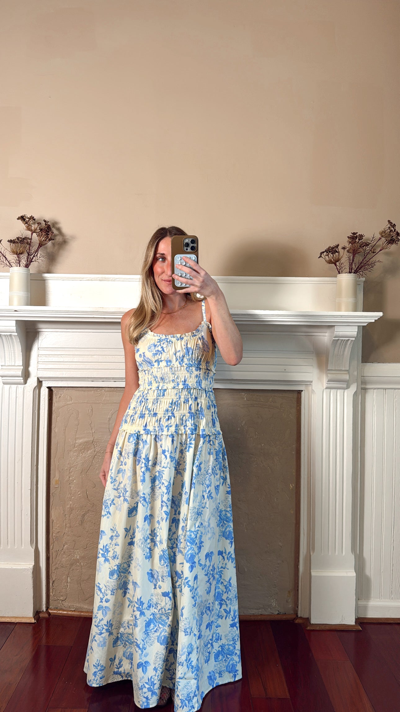 Jolie Floral Smocked Maxi Dress