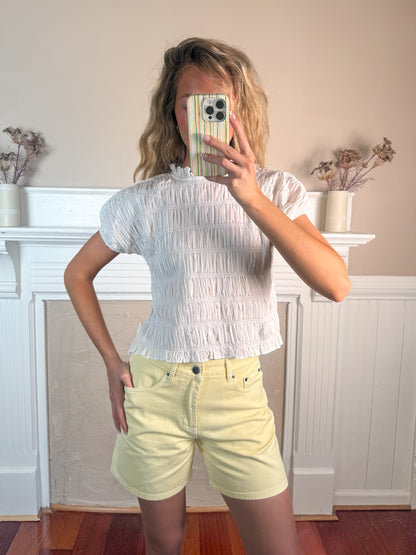 Shirring Ruffle Top