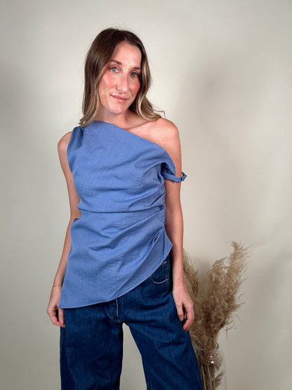 Periwinkle Off The Shoulder Top
