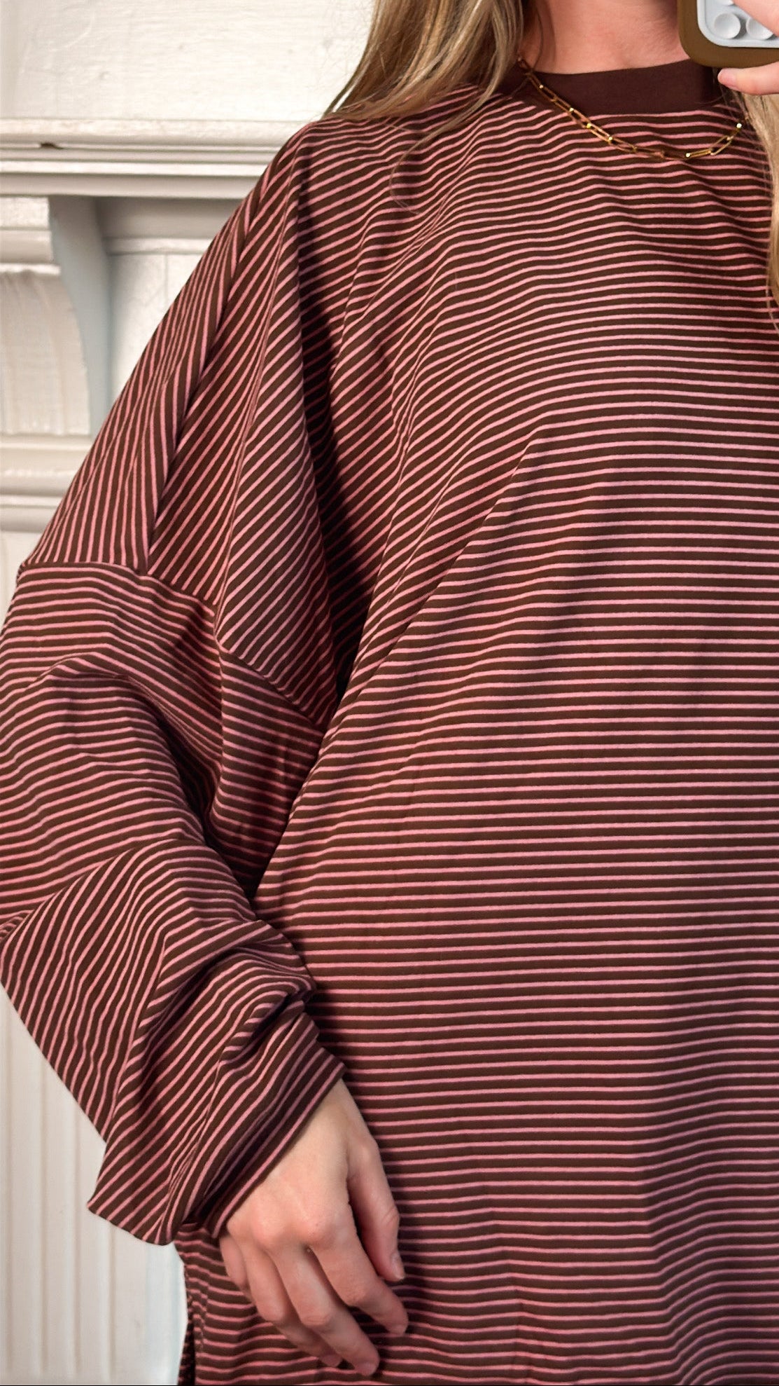 Strawberry Chocolate Striped Top
