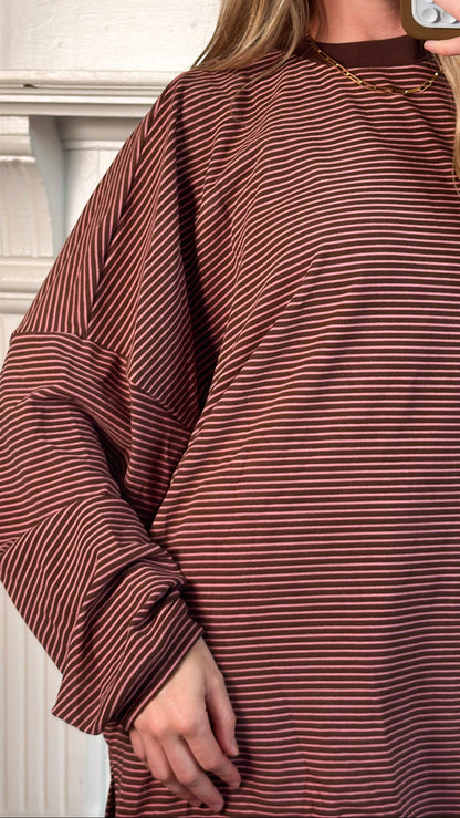 Strawberry Chocolate Striped Top