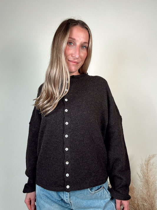 Nola Cardigan - Dark Brown