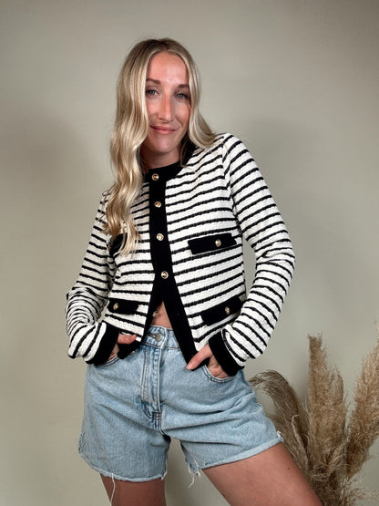 Paige Stripe Cardigan