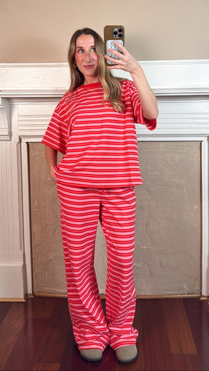 Marina Striped Top and Pants Set