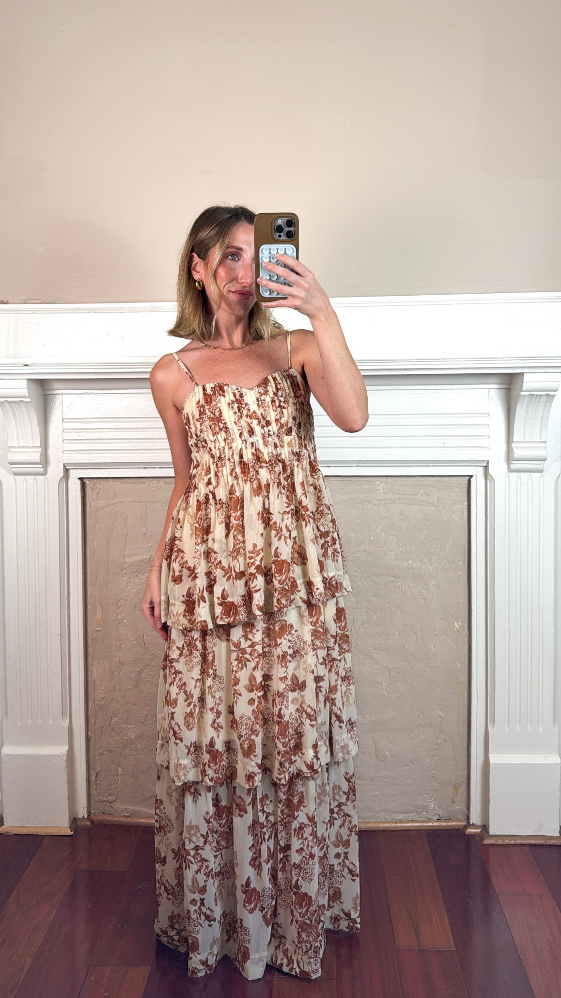 Averil Tiered Printed Maxi Dress