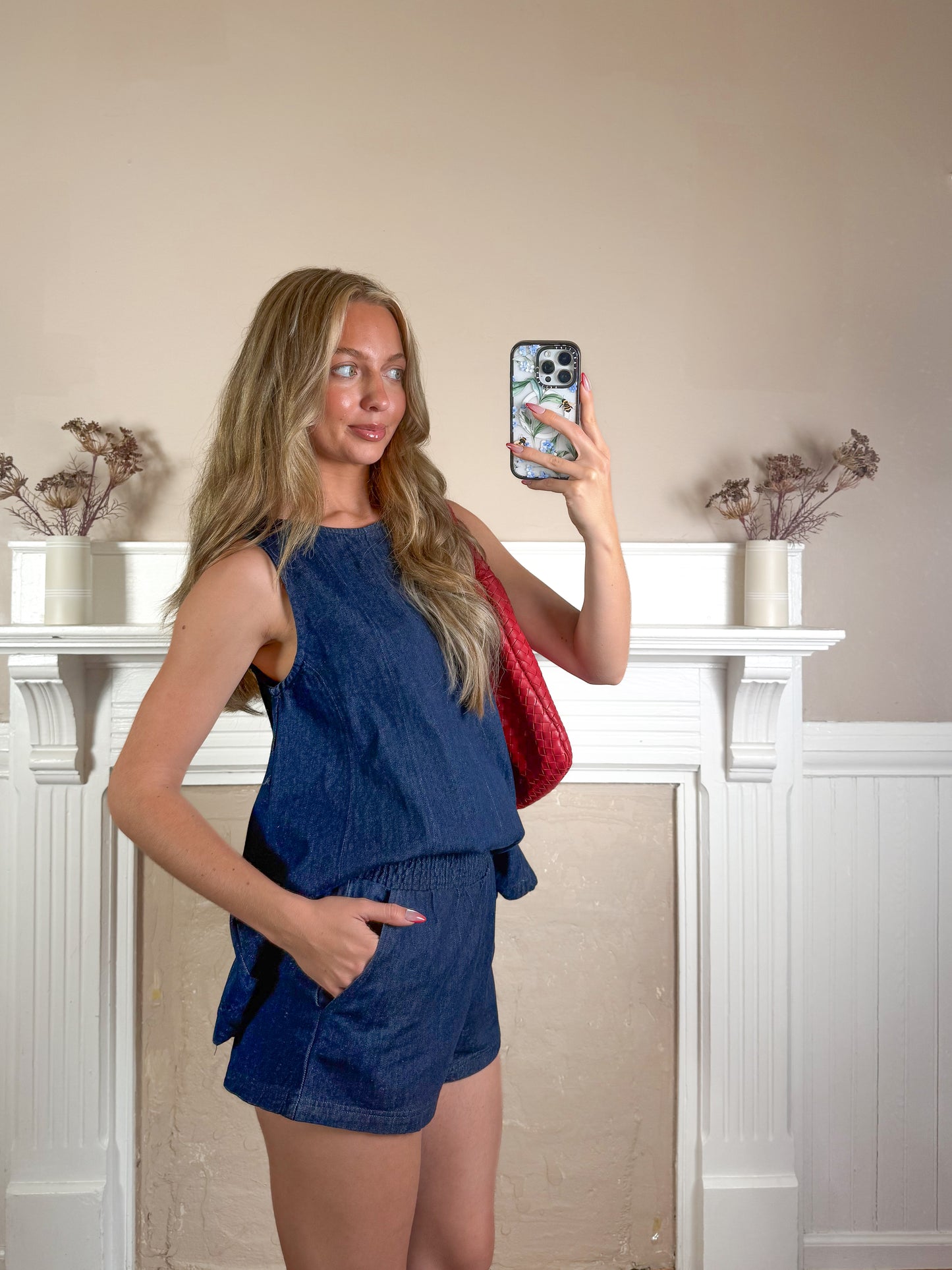 Dark Wash Denim Set