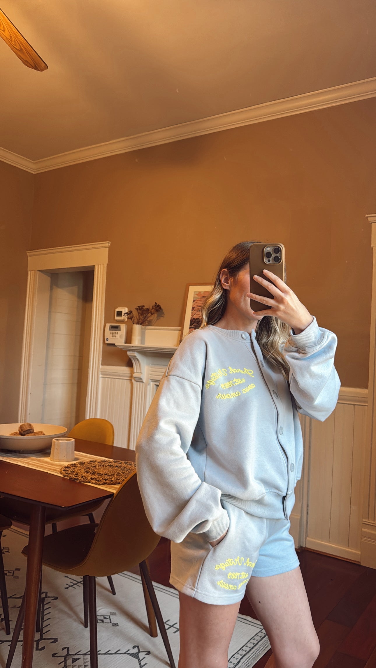 French Vintage Top and Shorts Set