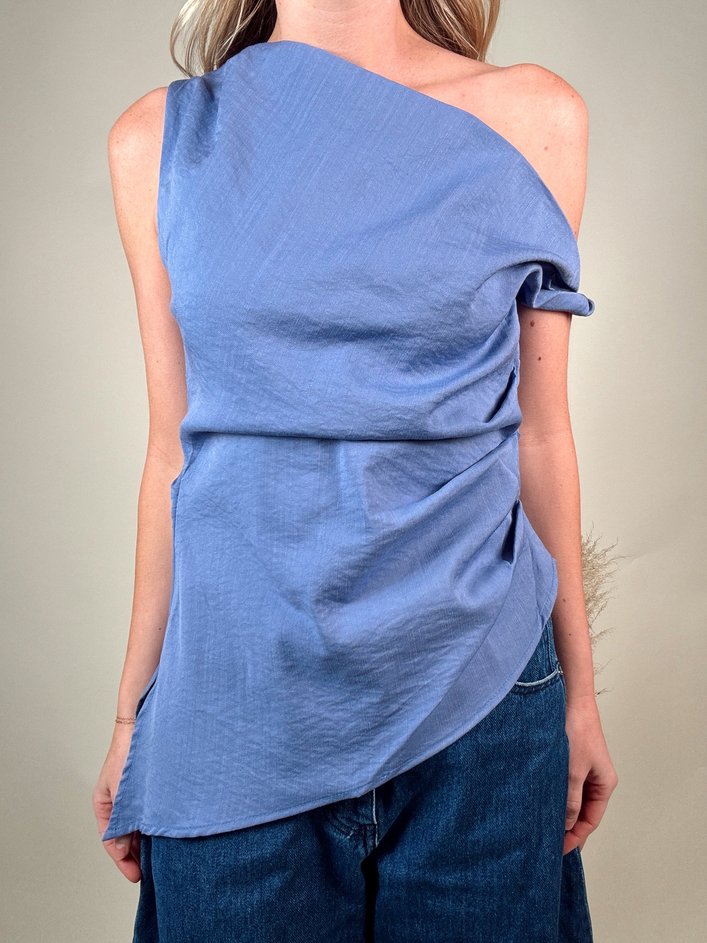 Periwinkle Off The Shoulder Top