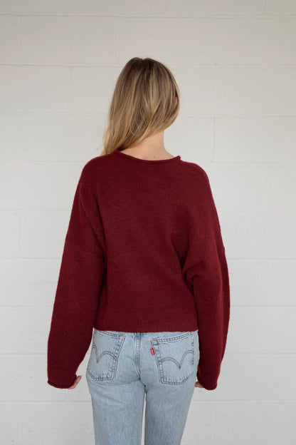 Nola Cardigan - Wine