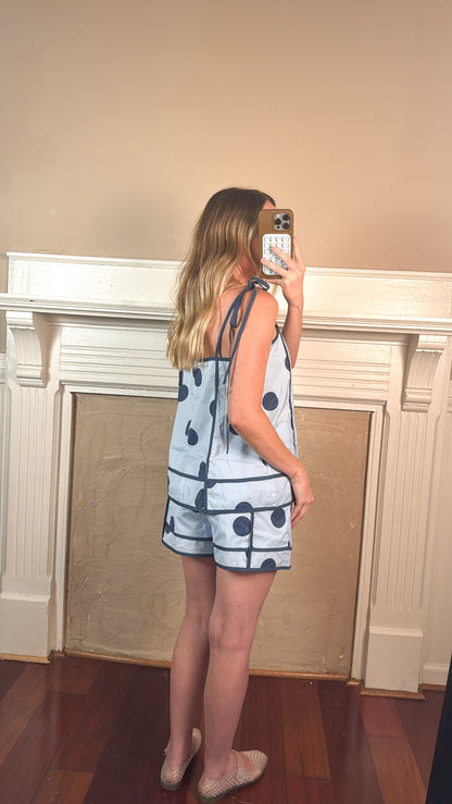 Bluebell Polka Dot Top and Shorts Set
