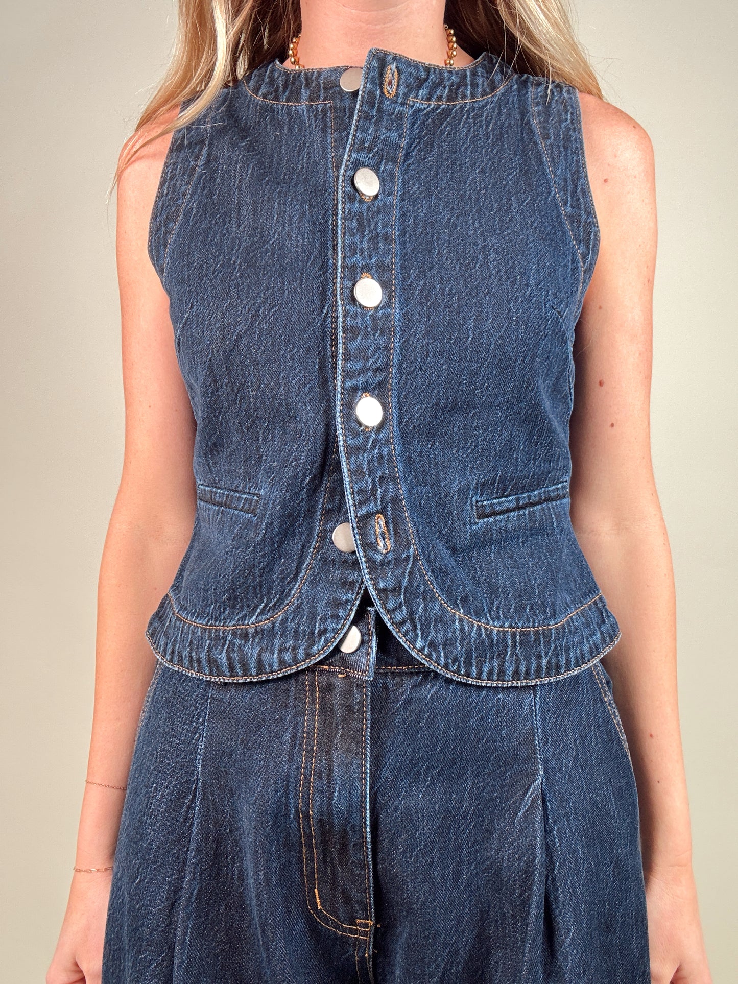 Dolly Denim Top and Pants Set