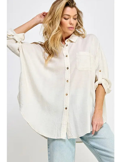 Lyocell Button Down Shirt