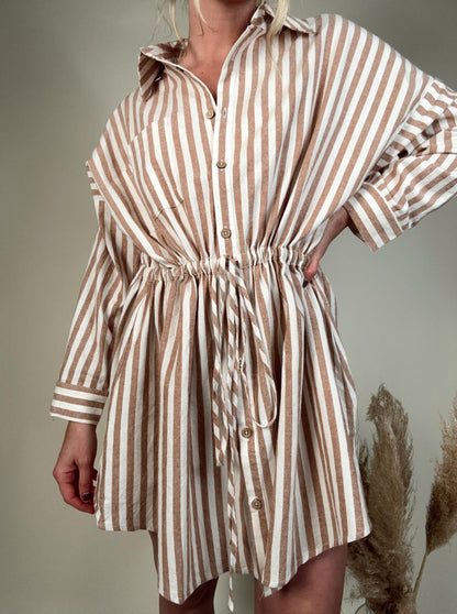 Sammy Stripe Shirt Dress