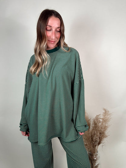 Lemon Lime Striped Top