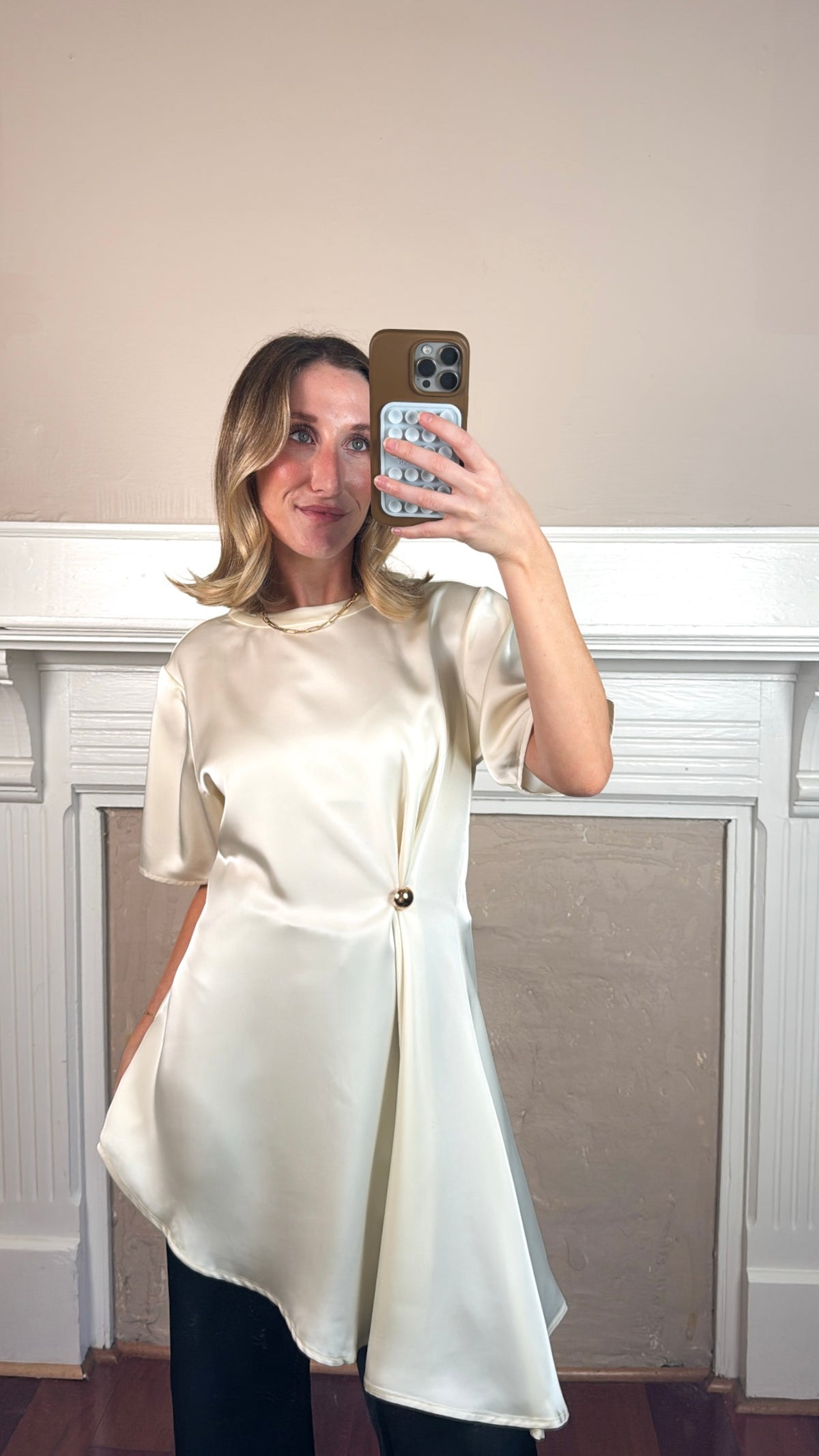 Sally Satin Blouse