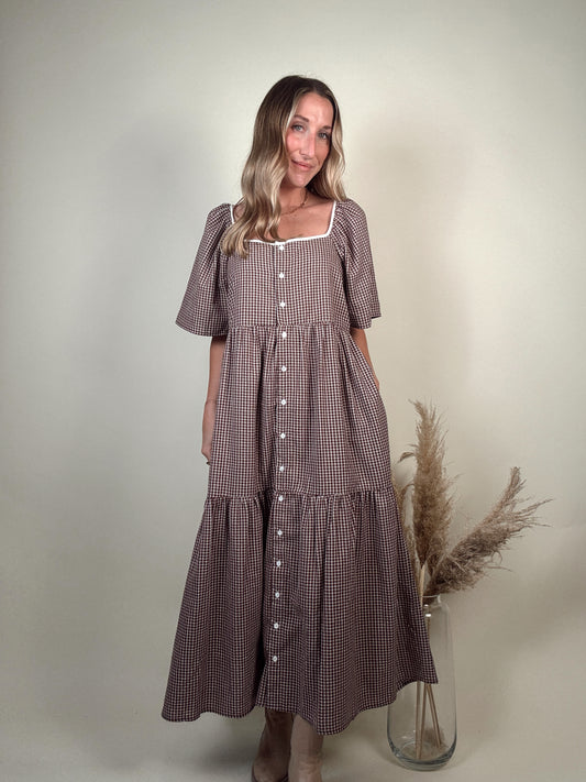 Palmer Plaid Button Up Dress
