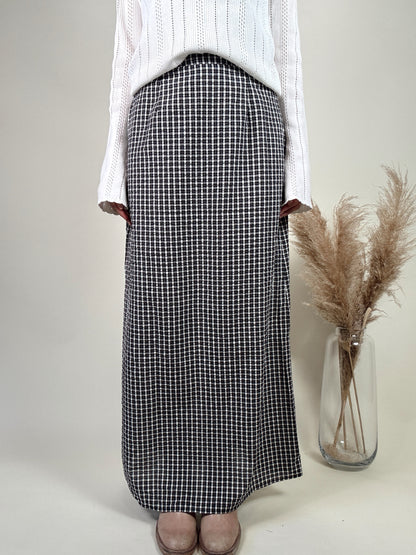 Checkered Maxi Skirt