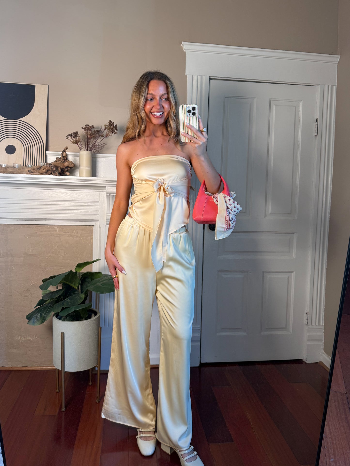Vanessa Strapless Top and Pants Set
