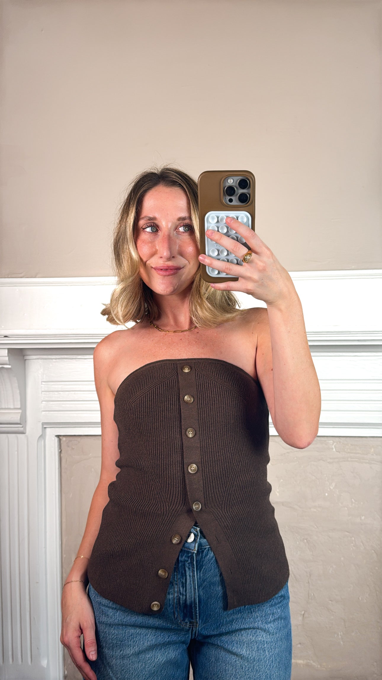 Ribbed Knit Tube Top