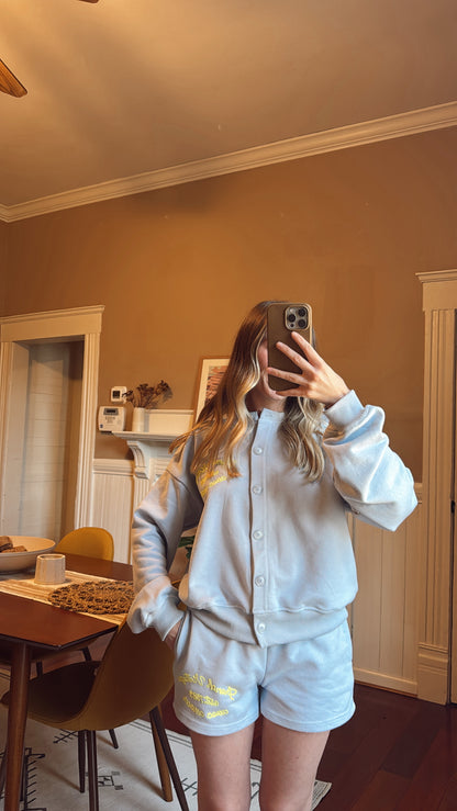 French Vintage Top and Shorts Set